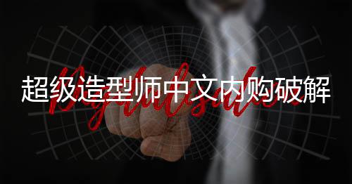 超级造型师中文内购破解版